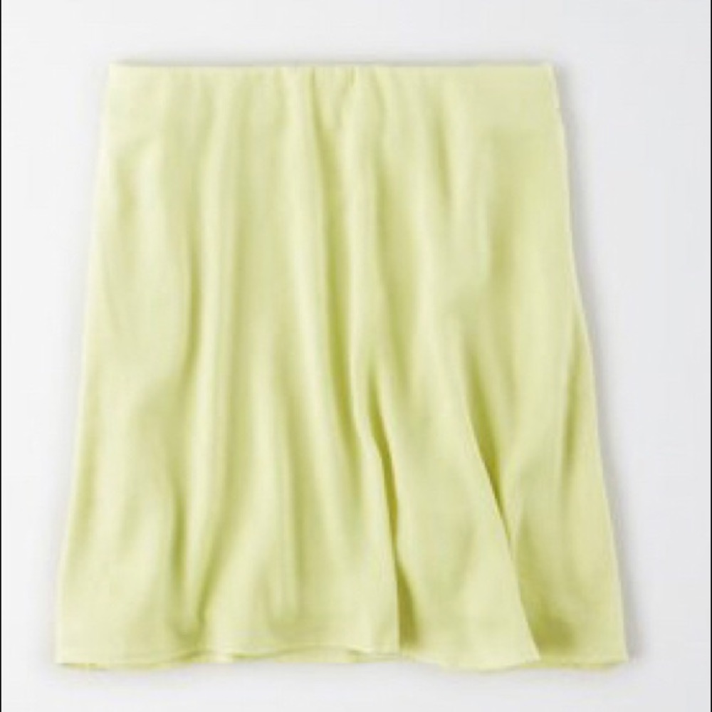 Silk mini skirt